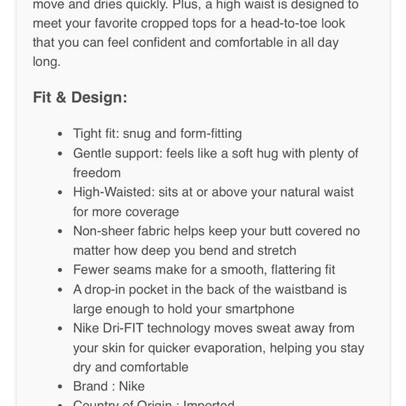 Nike Women's One High-Waisted Biker Shorts 6” Inseam - Red - Picture 6 of 6